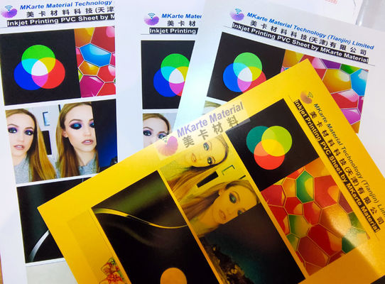 A3 A4 Inkjet Pvc Sheet สีทอง / สีเงิน สำหรับเครื่องพิมพ์ Epson Inkjet