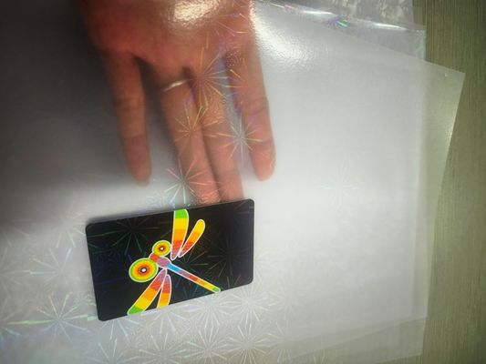 Hologram Overlay สําหรับการ์ดพิเศษ / Laser Film Film / PVC Coated Ovelay / Laser Hologram