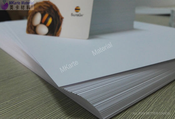 0.15mm-0.40mm PVC Inkjet Sheet Offset Printing สีขาว ดิจิตอล พิมพ์พิมพ์พีวีซี บัตรธนาคาร