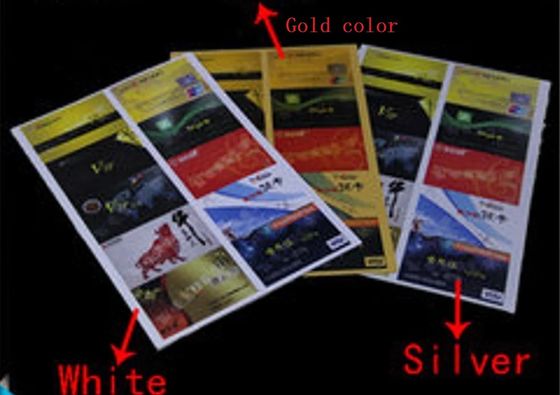 0.18-0.4 มิลลิเมตรหนา ทนทาน ด้านสอง inkjet พิมพ์แผ่น PVC สําหรับ Epson และเครื่องพิมพ์ inkjet กัน