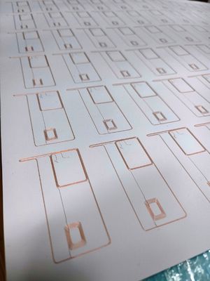 2X5 สายทองแดง วัสดุชิปสมาร์ทสําหรับ RFID Card Inlay Prelam วัสดุการ์ด PVC