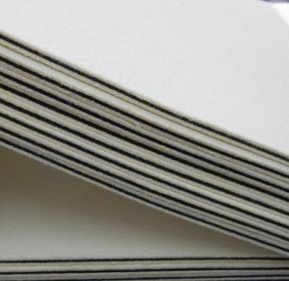 Smart Card Lamination Comfortable Felt Cushion Pads With Woolen Surface Finish And Black Silica Gel Middle Material