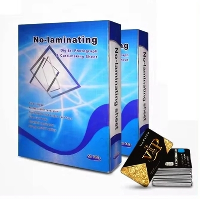 กระดาษ PVC กระดาษพิมพ์แบบ Inkjet ที่ทนทาน ไม่ละเมิน สําหรับเลเซอร์ และโครงการพิมพ์แบบ Inkjet สําหรับบัตรประชาชนพลาสติก