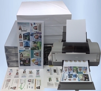 การพิมพ์หมึกฉีดสองด้าน กระดาษบัตร PVC สําหรับ Epson และ Cannon Inkjet Printer ขนาดความอดทน /-0.5mm MIP-DS-W