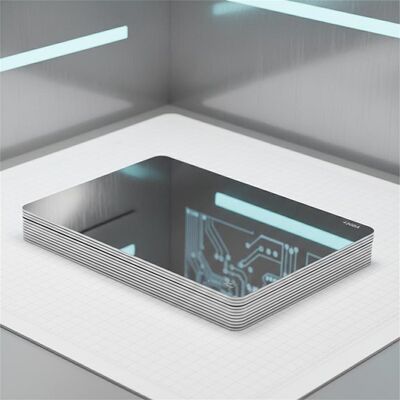 0.4-1.0 มม ความหนาเหล็กไร้ขัด 430BA แผ่นเหล็ก laminated ด้วยการจบกระจ่างทั้งสองด้านสําหรับการผลิตการ์ดสมาร์ท