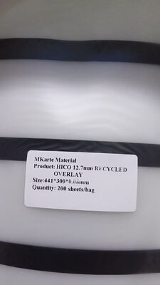 0.04-0.10mm Thickness Transparent Magnetic Stripe Coated Overlay with Glue Coating for HICO/LOCO Cards