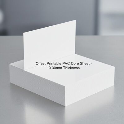0.30mm ความหนา Offset พิมพ์แผ่นพื้น PVC สําหรับการผลิตบัตรธนาคาร