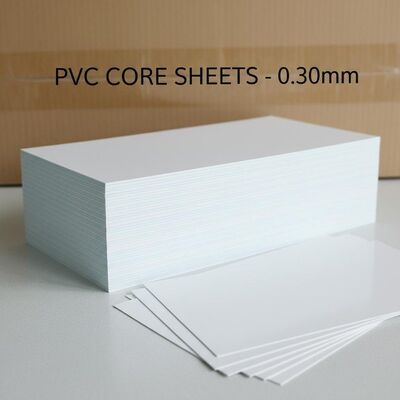 0.30mm ความหนา Offset พิมพ์แผ่นพื้น PVC สําหรับการผลิตบัตรธนาคาร