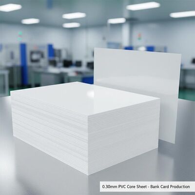 0.30mm ความหนา Offset พิมพ์แผ่นพื้น PVC สําหรับการผลิตบัตรธนาคาร