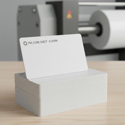 0.30mm ความหนา Offset พิมพ์แผ่นพื้น PVC สําหรับการผลิตบัตรธนาคาร