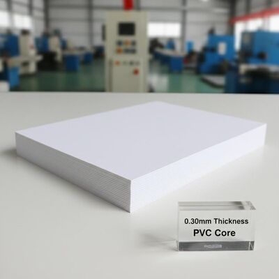 0.30mm ความหนา Offset พิมพ์แผ่นพื้น PVC สําหรับการผลิตบัตรธนาคาร