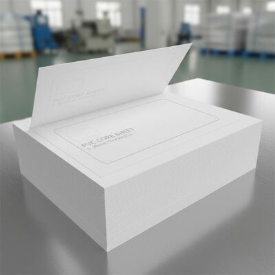 0.30mm ความหนา Offset พิมพ์แผ่นพื้น PVC สําหรับการผลิตบัตรธนาคาร