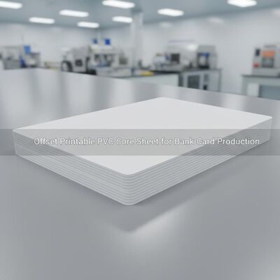 0.30mm ความหนา Offset พิมพ์แผ่นพื้น PVC สําหรับการผลิตบัตรธนาคาร