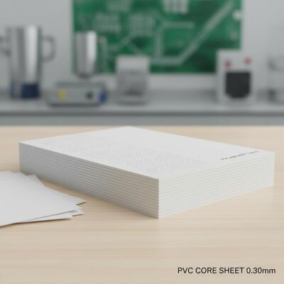 0.30mm ความหนา Offset พิมพ์แผ่นพื้น PVC สําหรับการผลิตบัตรธนาคาร