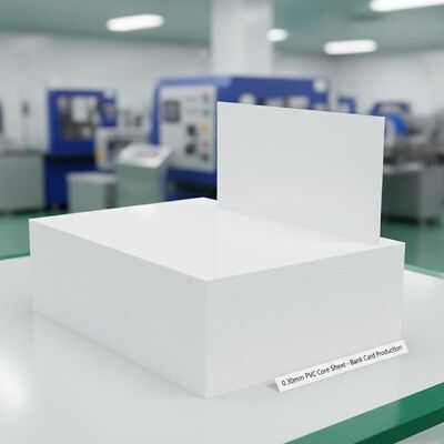 0.30mm ความหนา Offset พิมพ์แผ่นพื้น PVC สําหรับการผลิตบัตรธนาคาร
