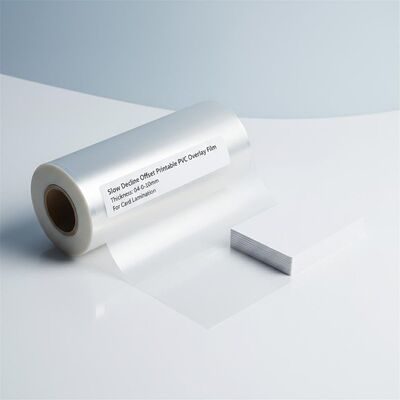 หนังผนังผนัง PVC ที่สามารถพิมพ์ได้ด้วยความหนา 0.04-0.10 มิลลิเมตรสําหรับการละเมิดบัตร