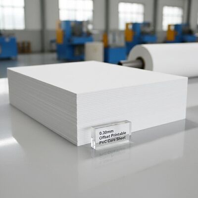 0.30mm ความหนา Offset พิมพ์แผ่นพื้น PVC สําหรับการผลิตบัตรธนาคาร