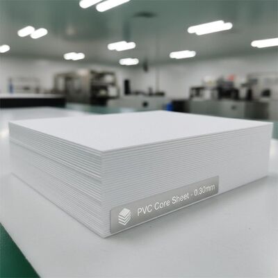 0.30mm ความหนา Offset พิมพ์แผ่นพื้น PVC สําหรับการผลิตบัตรธนาคาร