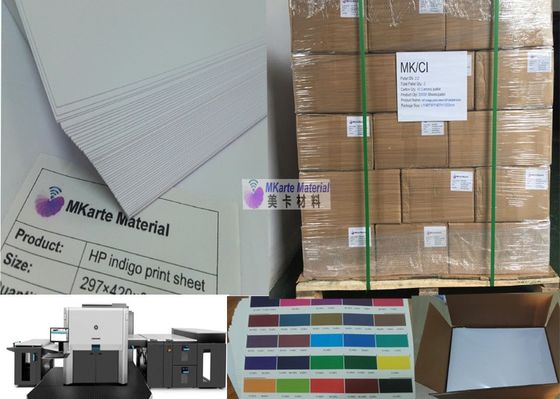 แผ่นพีวีซีสีขาว MGI ดิจิตอลที่พิมพ์ได้ 0.15mm-0.40mm
