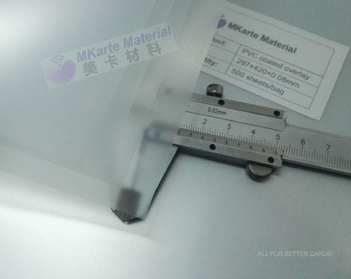 ระดับการยึดเกาะที่แข็งแรง PVC Coated Overlay ในแผ่นหรือม้วน (ความหนา 0.06-1.0 มม.) MCO-W
