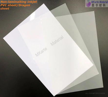 0.15mm + 0.46mm + 0.15mm White Dragon แผ่นพีวีซีอิงค์เจ็ท Non-Laminating PVC MNI-3