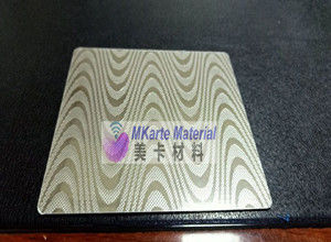 แผ่นพื้นผิวหรือลวดลายแผ่นเหล็กเคลือบบัตรสำหรับการเคลือบบัตร