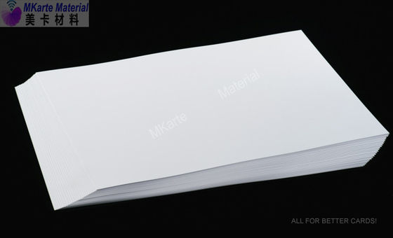 Digital Print Hp Indigo A4 แผ่นพีวีซีด้านเดียวสำหรับการผลิตสมาร์ทการ์ด