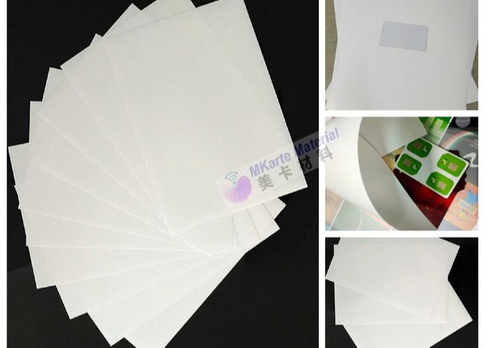 การพิมพ์ออฟเซตทนแรงกระแทก PC พลาสติกแกนแผ่นสำหรับบัตรพลาสติก PC