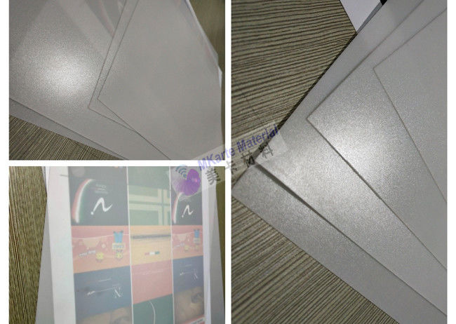 กดร้อนลามิเนตวัสดุสมาร์ทการ์ดแผ่นพลาสติก PETG แกนบัตร